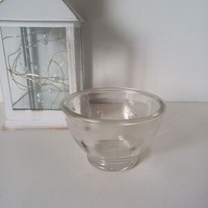 Star Pattern Clear Glass Bowl